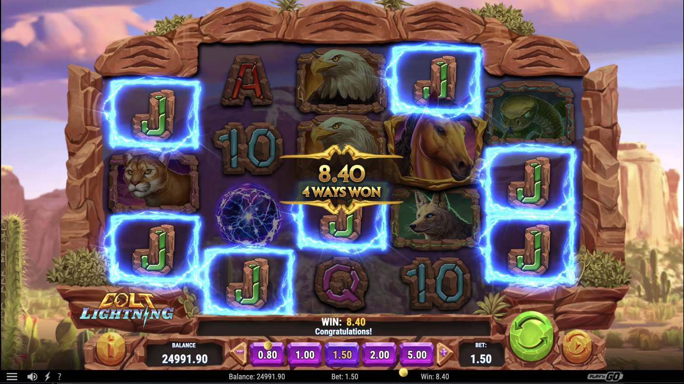 Colt Lightning: image of winning