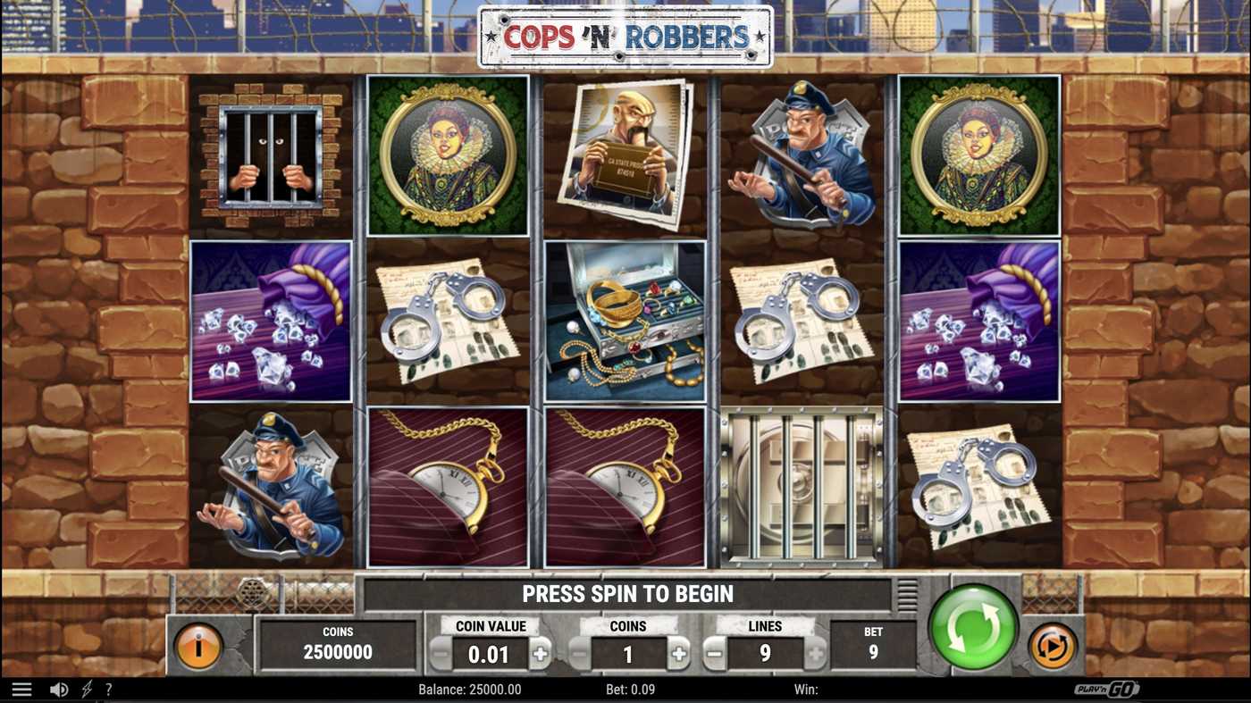 Cops ’n’ Robbers: image of main menu