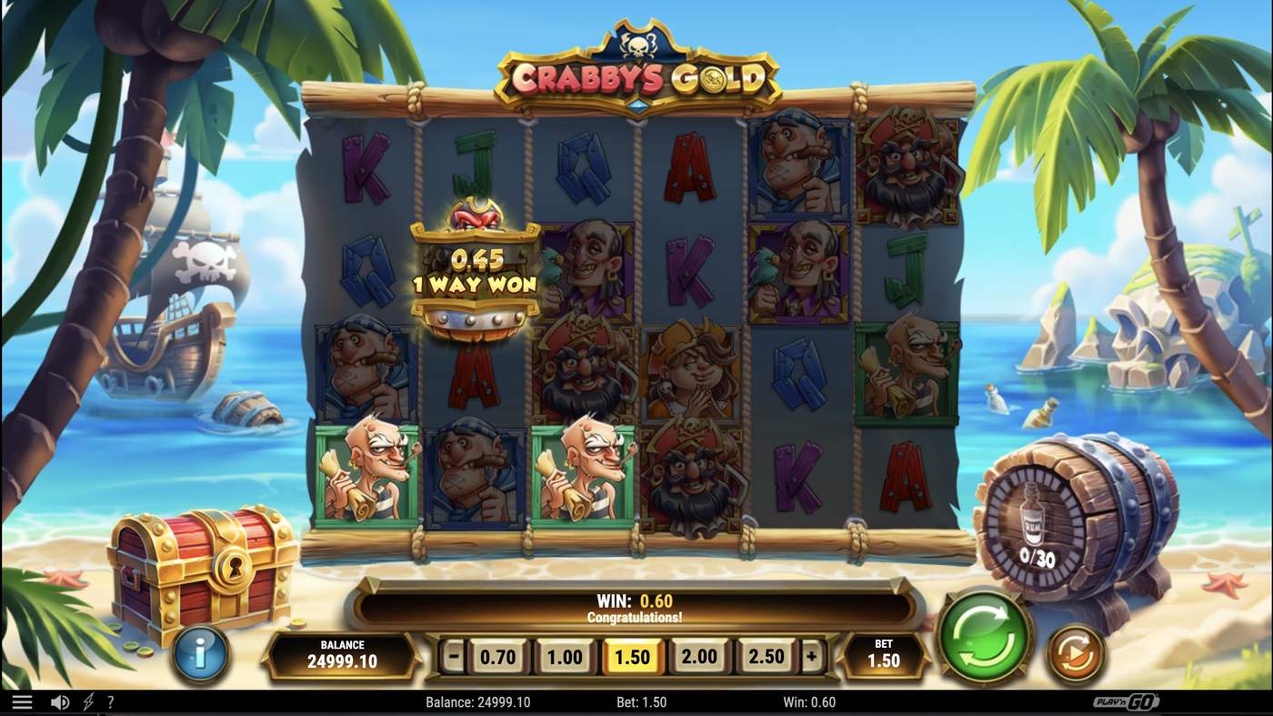 Crabby's Gold: image of winning