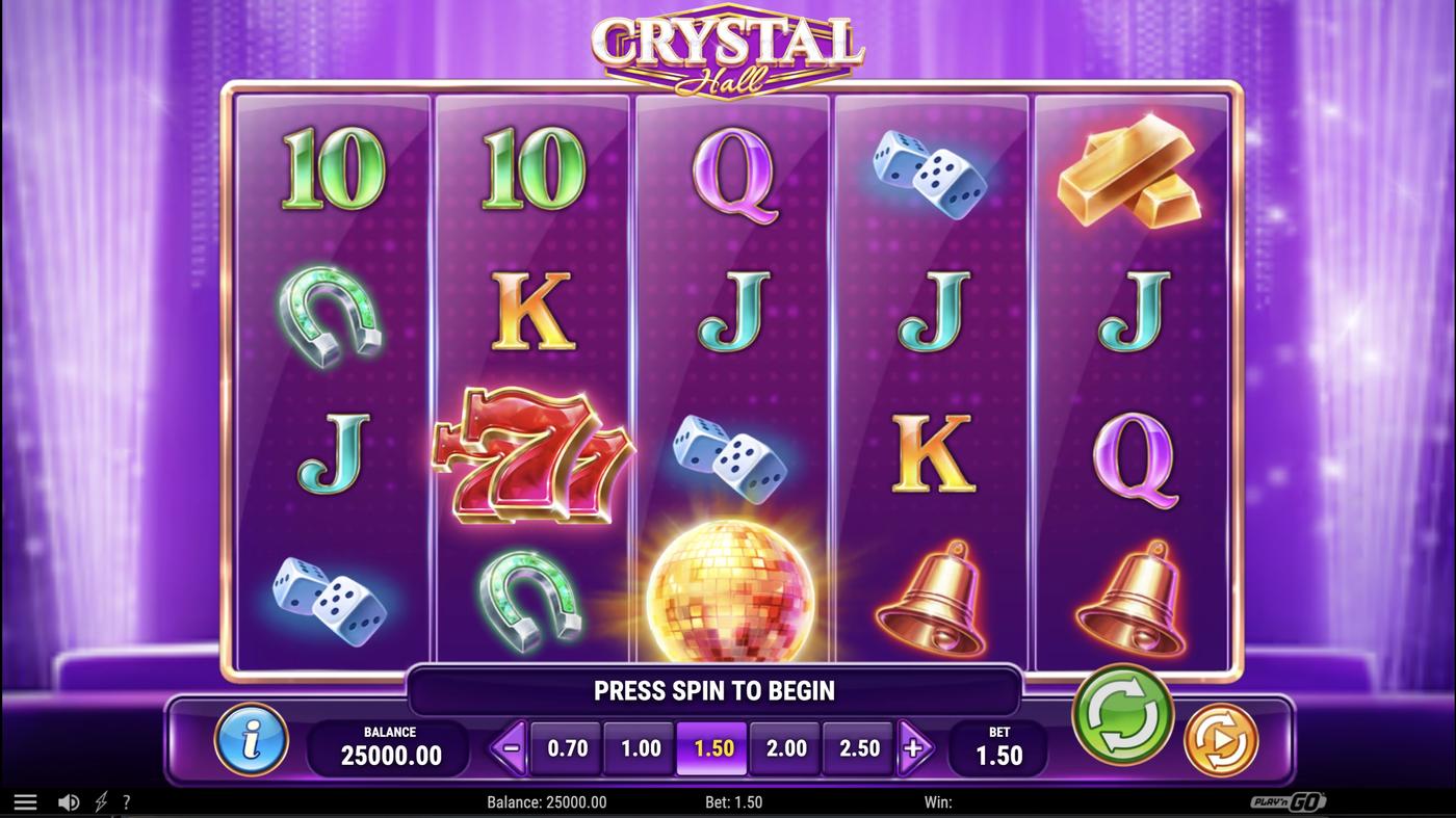 Crystal Hall: image of main menu