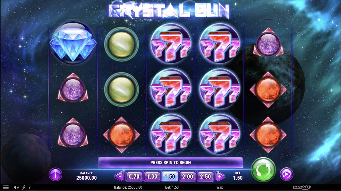 Crystal Sun: image of main menu
