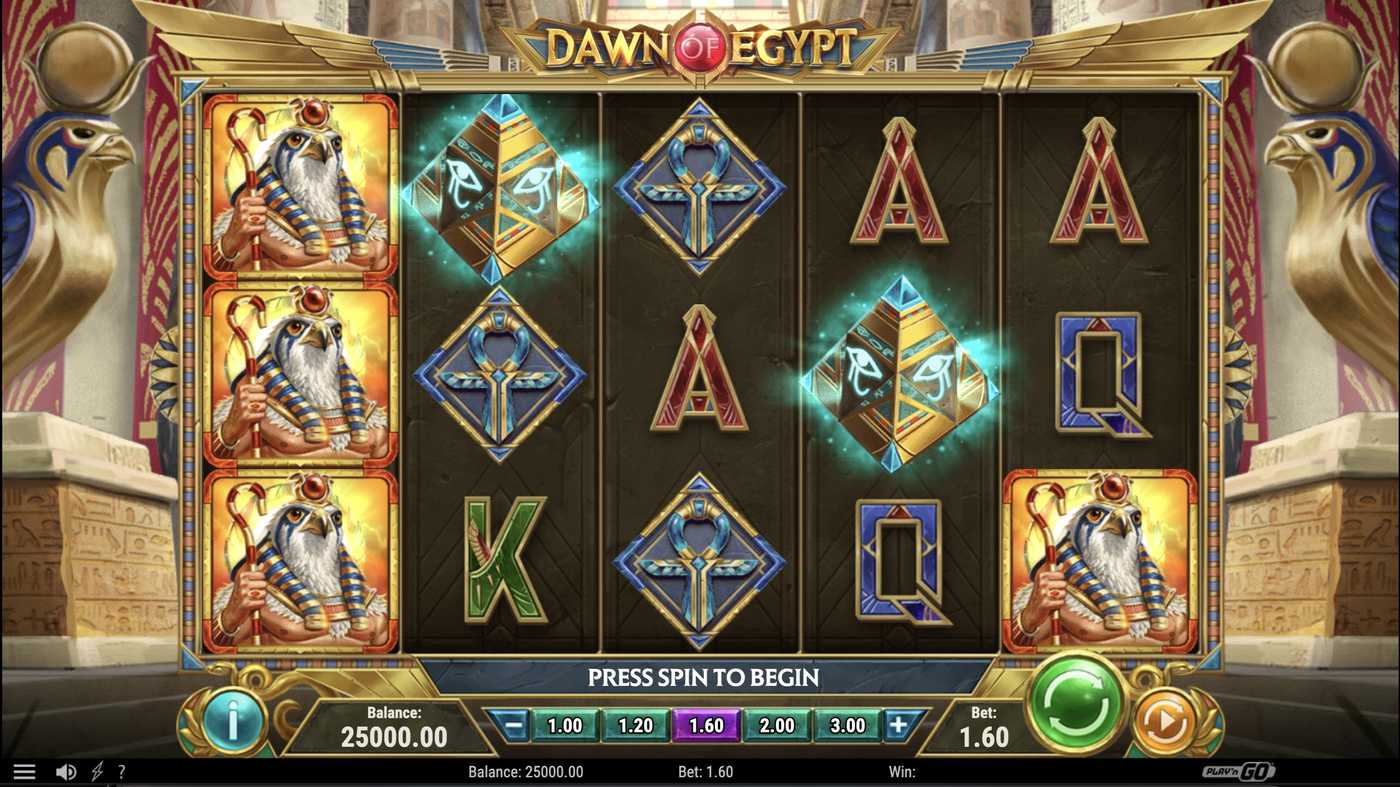 Dawn of Egypt: image of main menu
