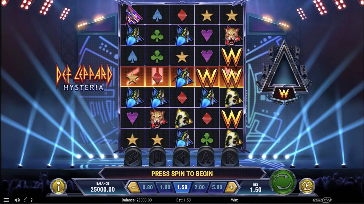 Def Leppard: Hysteria: image of main menu