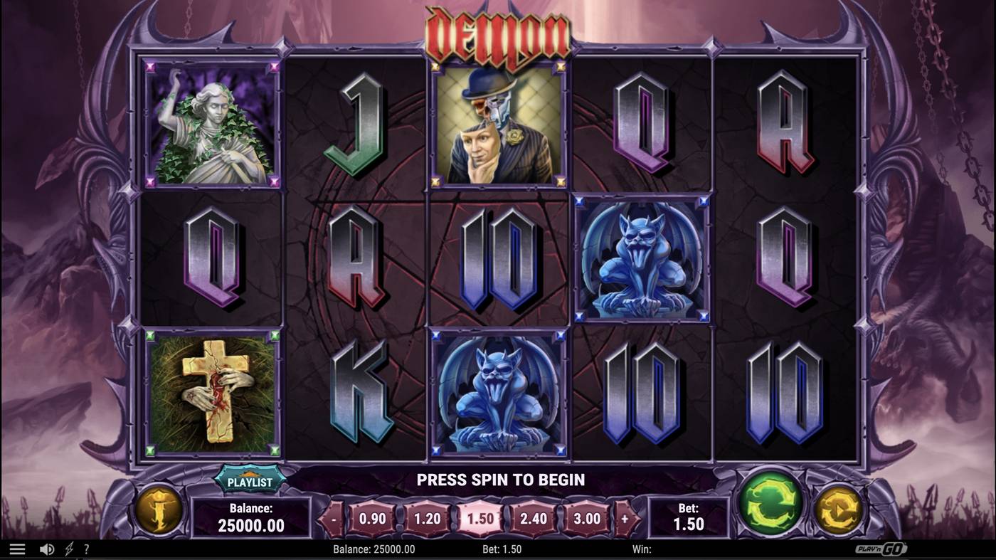 Demon: image of main menu