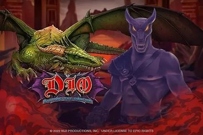 Dio Killing The Dragon Online Slot Logo
