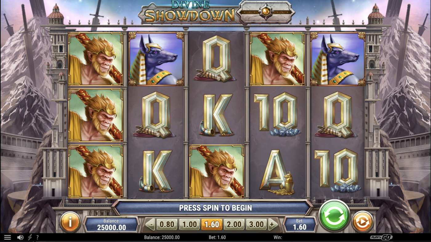 Divine Showdown: image of main menu