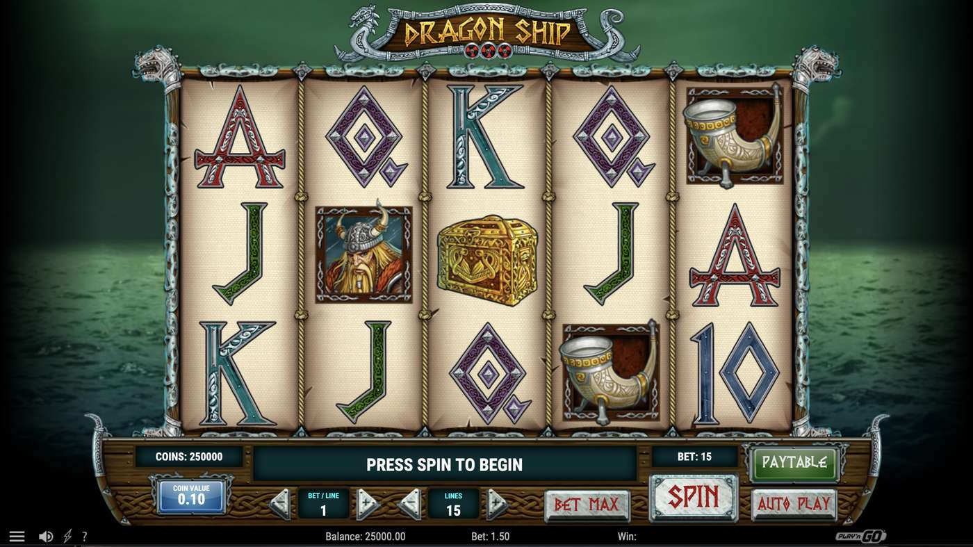 Dragon Ship: image of main menu