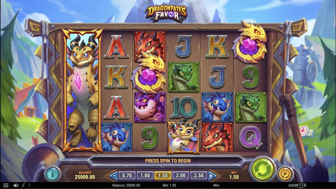 Dragonfate's Favor: image of main menu