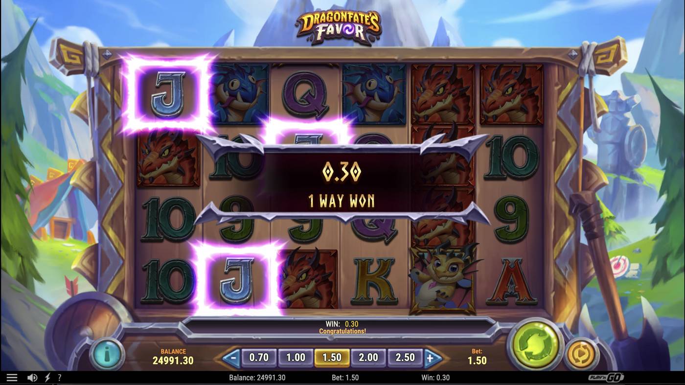 Dragonfate's Favor: image of winning