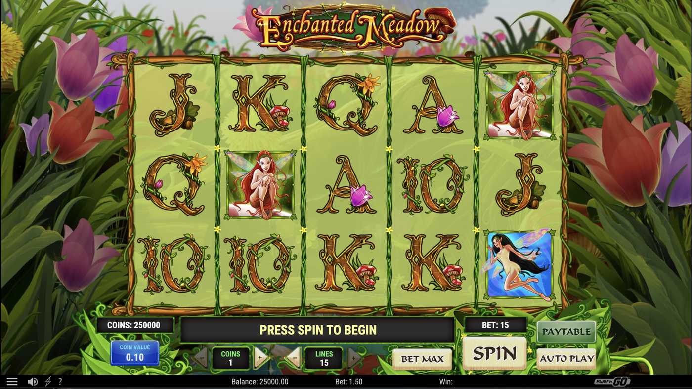 Enchanted Meadow: image of main menu