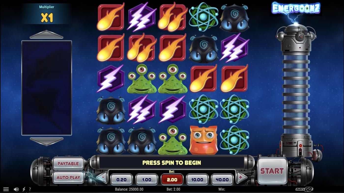 Energoonz: image of main menu