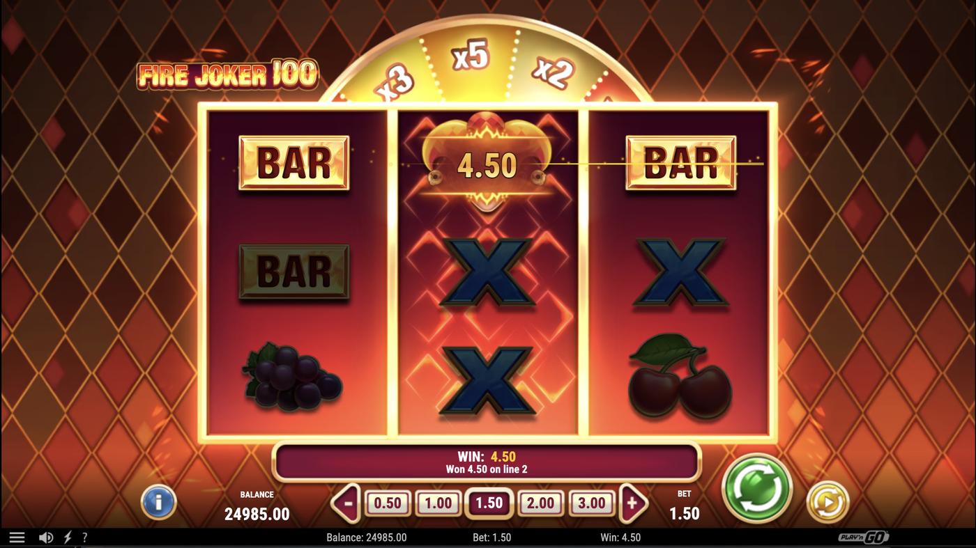 Fire Joker 100: image of winning