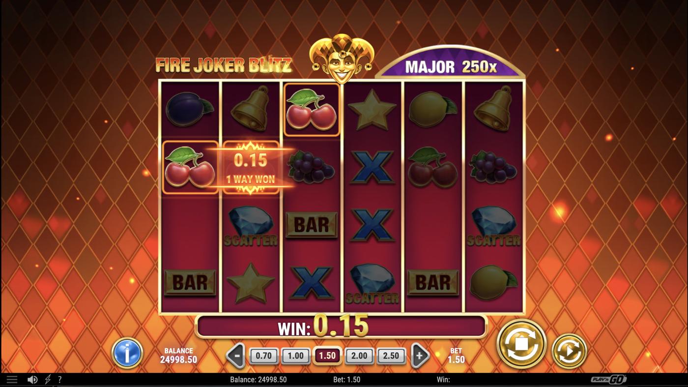 Fire Joker Blitz: image of winning