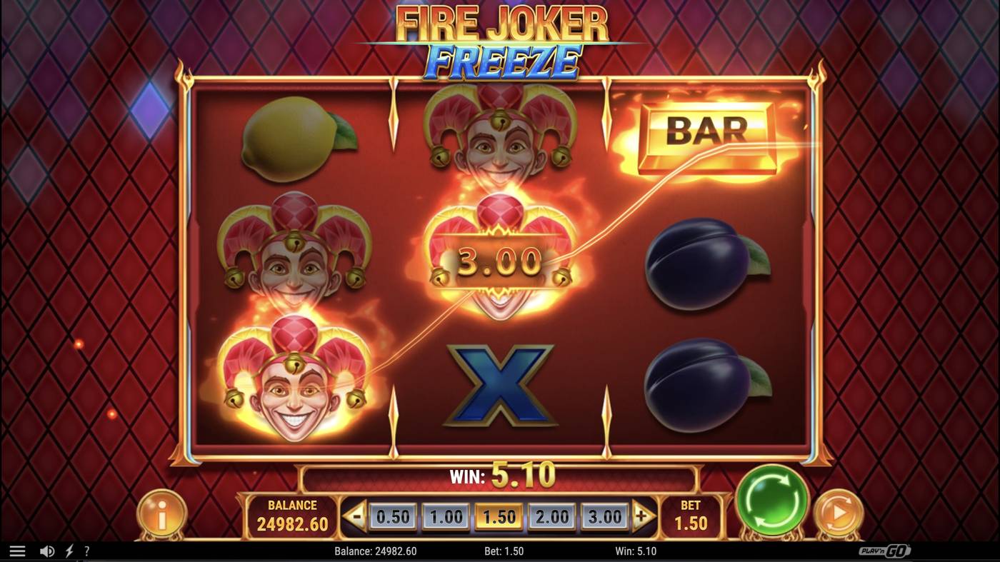 Fire Joker Freeze: image of winning