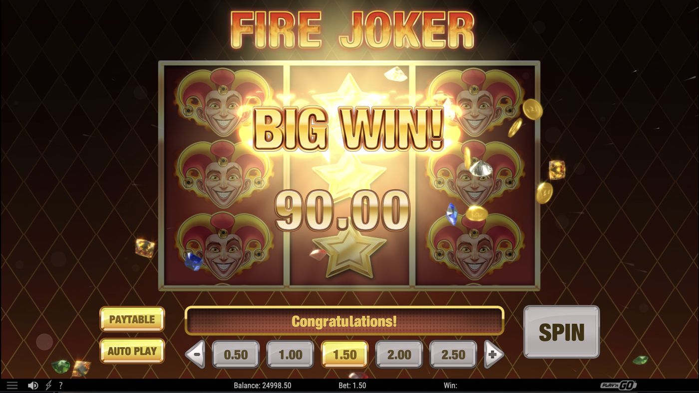 Fire Joker: image of winning