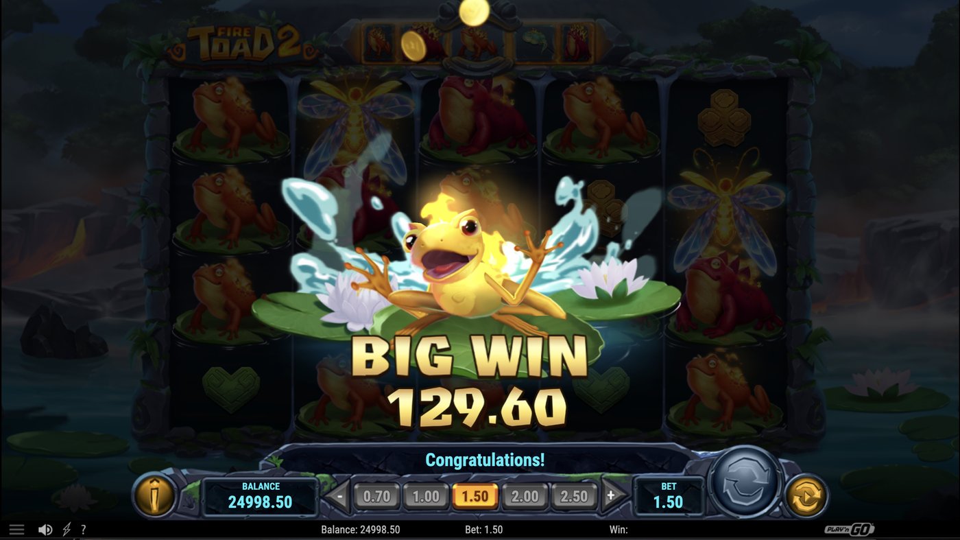 Fire Toad 2: image of winning