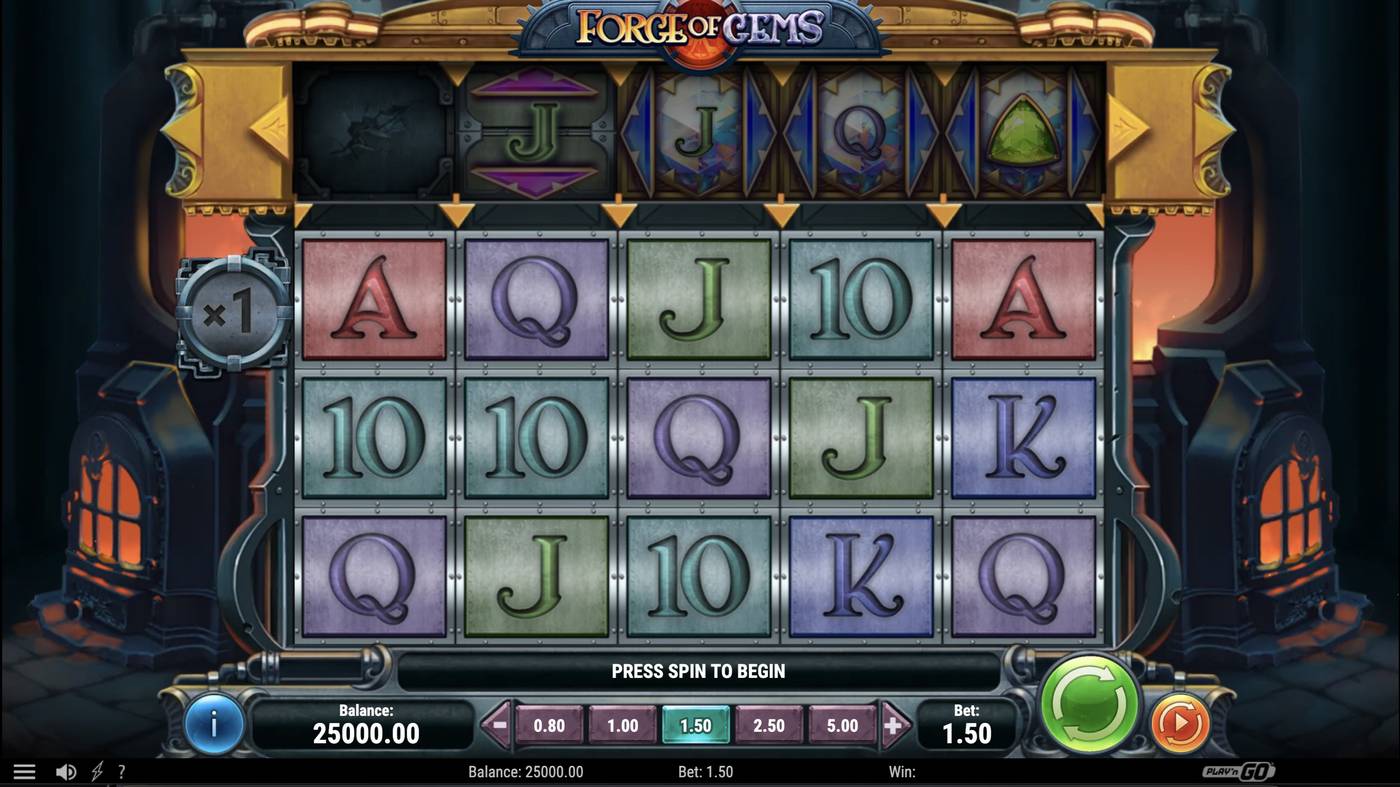 Forge of Gems: image of main menu