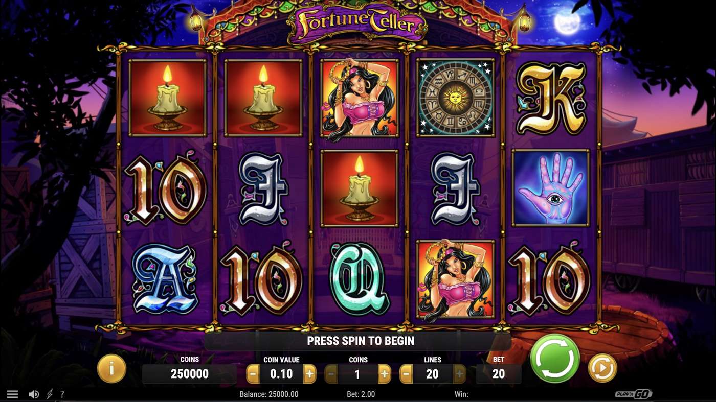 Fortune Teller: image of main menu