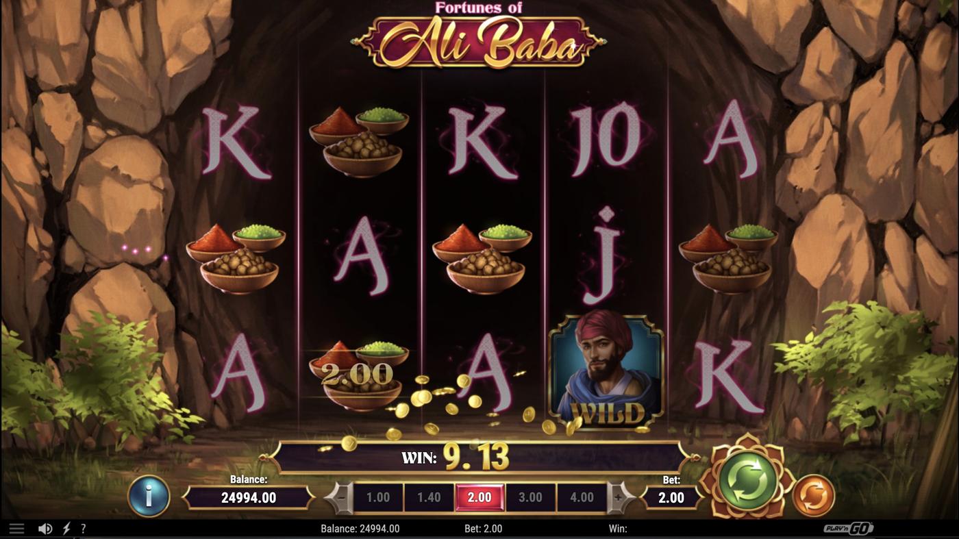 Fortunes of Ali Baba: image of winning