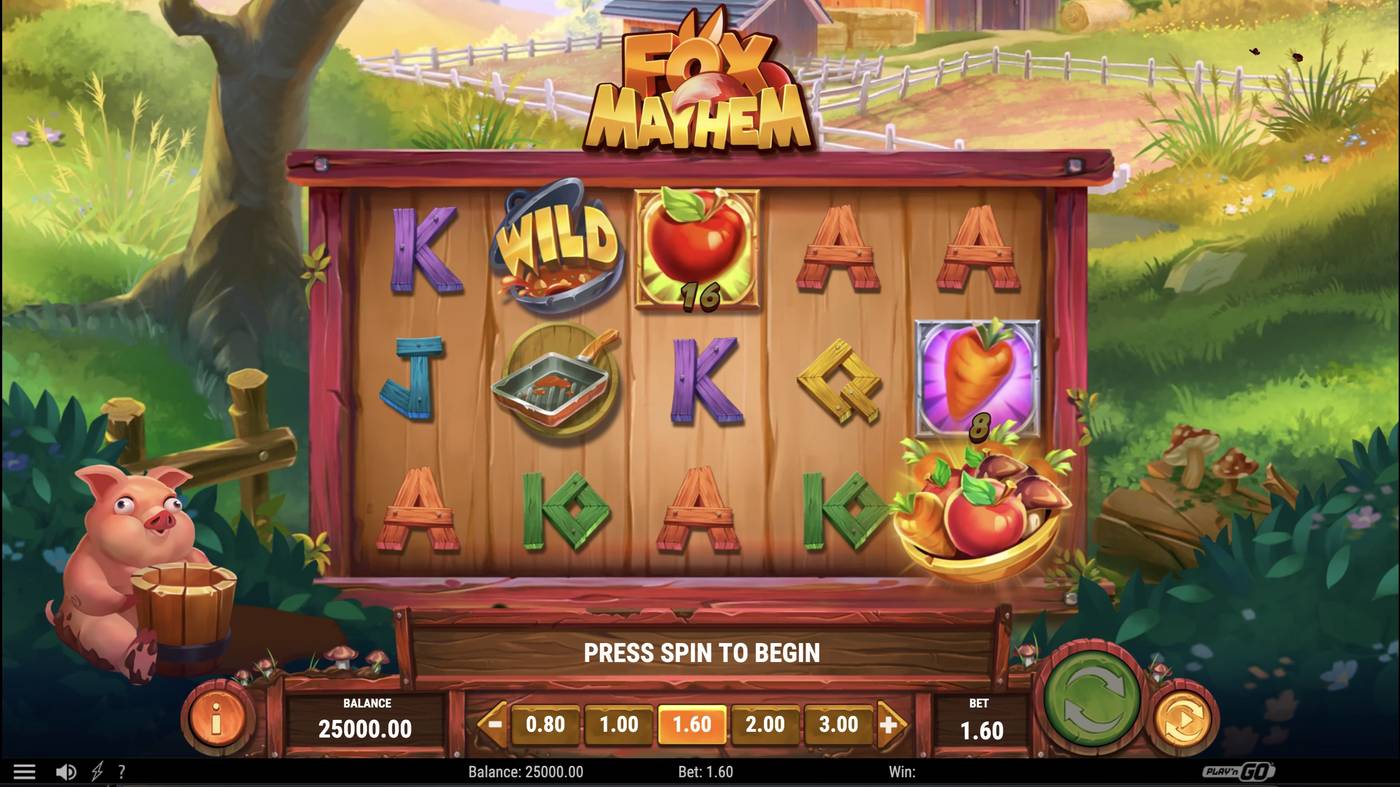 Fox Mayhem: image of main menu