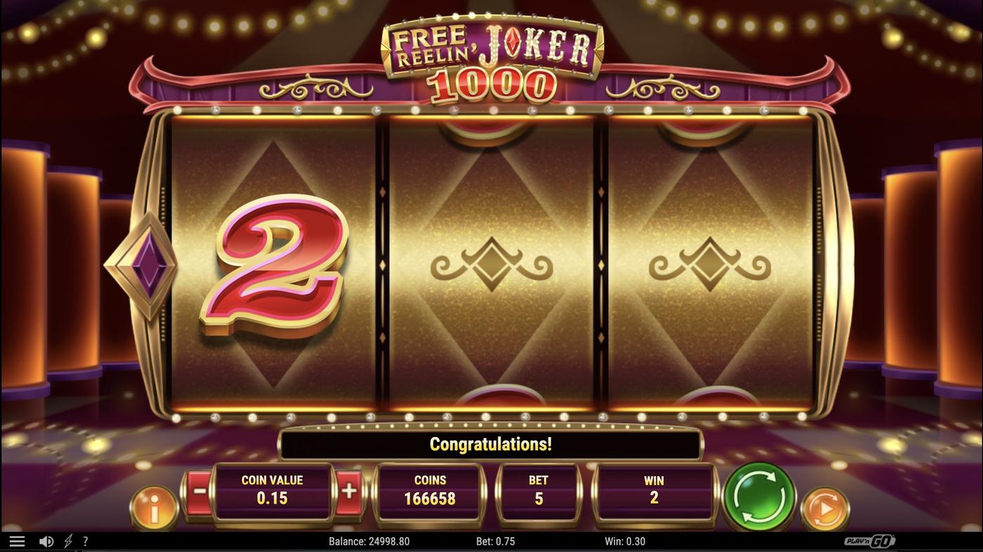 Free Reelin' Joker 1000: image of winning