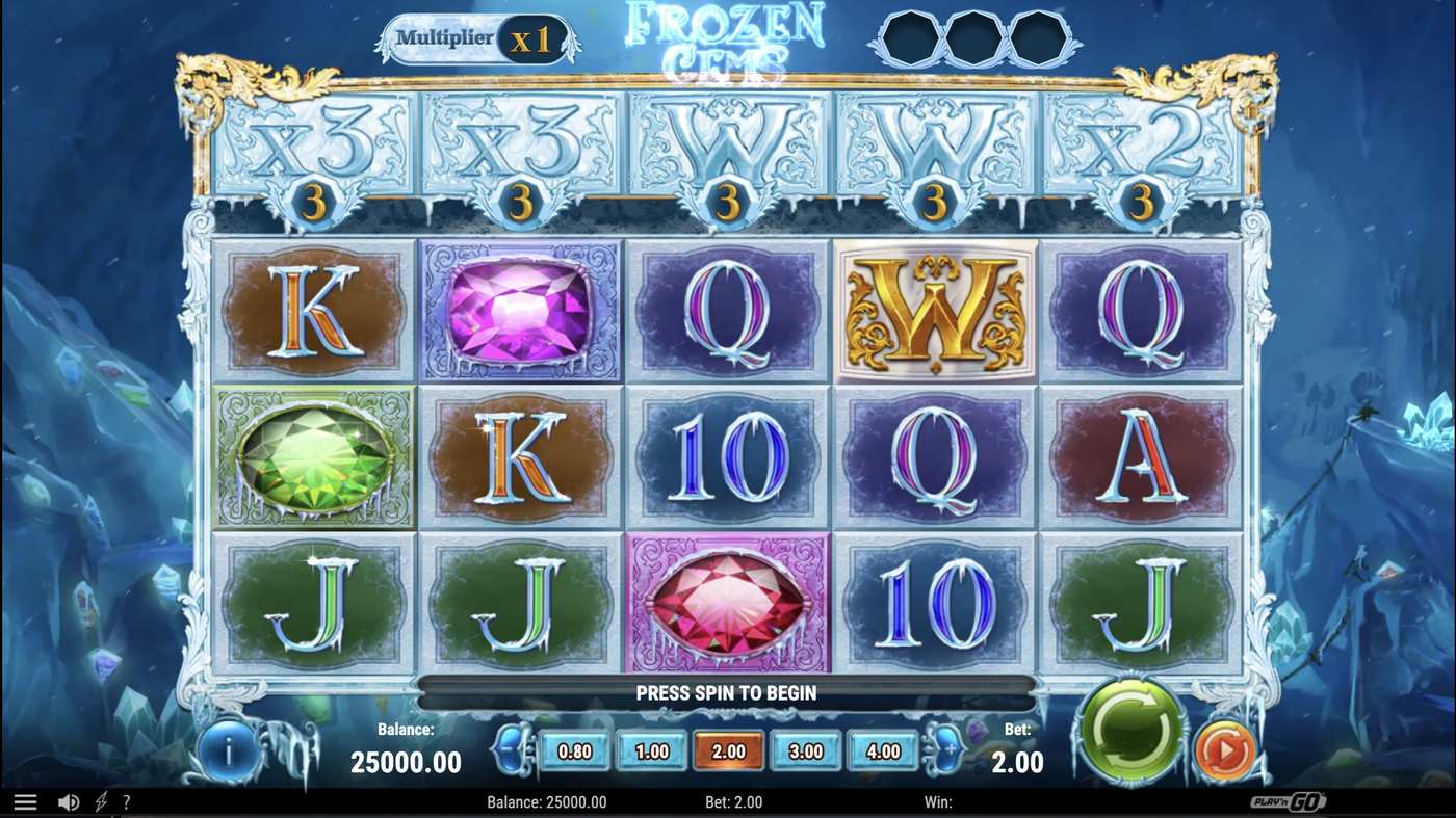 Frozen Gems: image of main menu