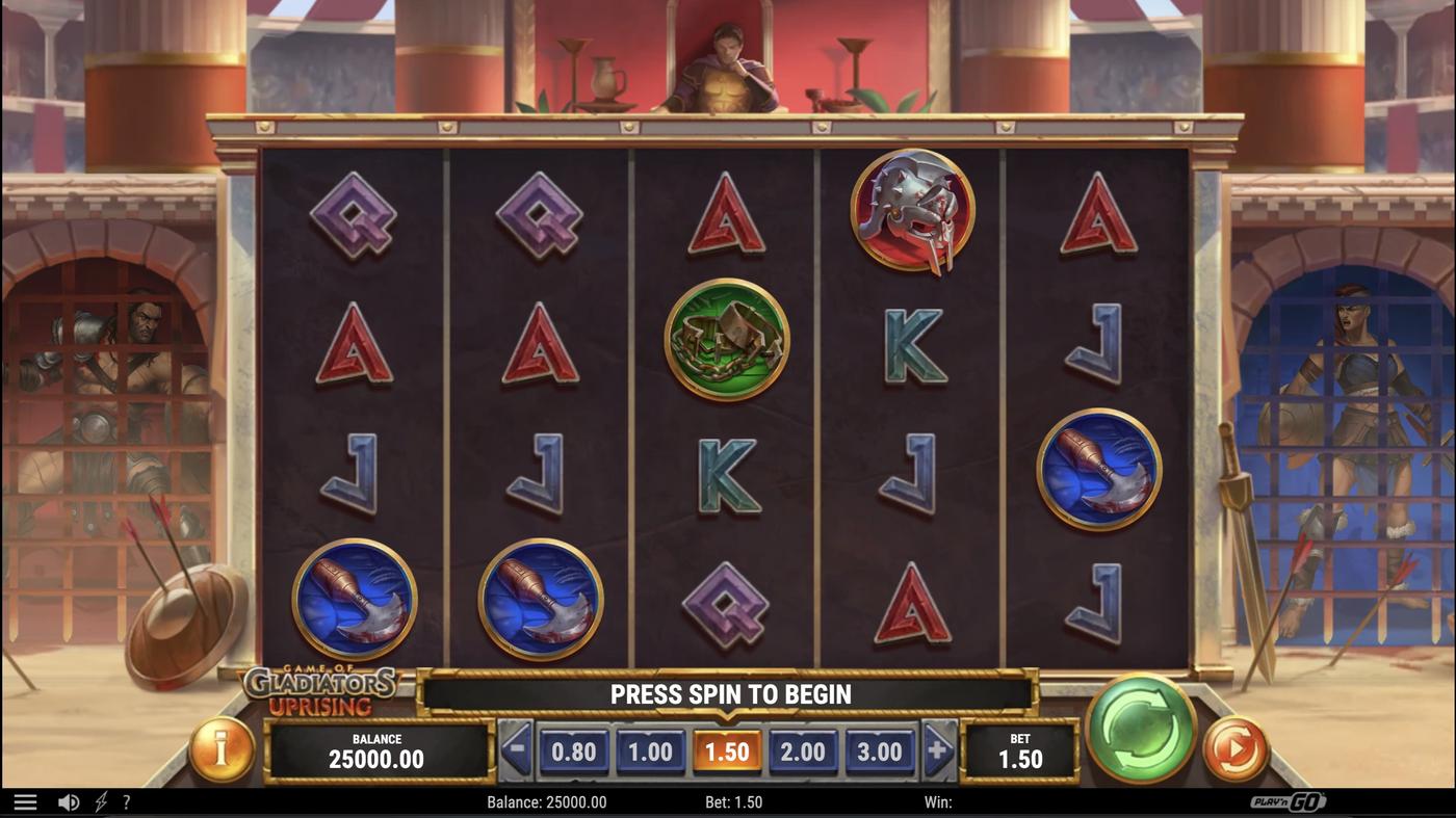 Game of Gladiators: Uprising: image of main menu