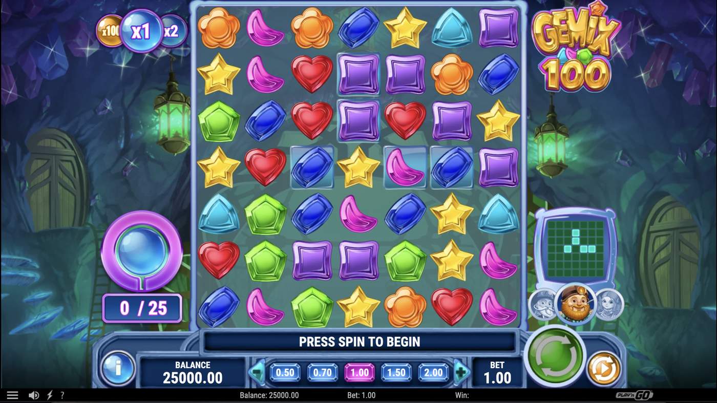 Gemix 100: image of main menu