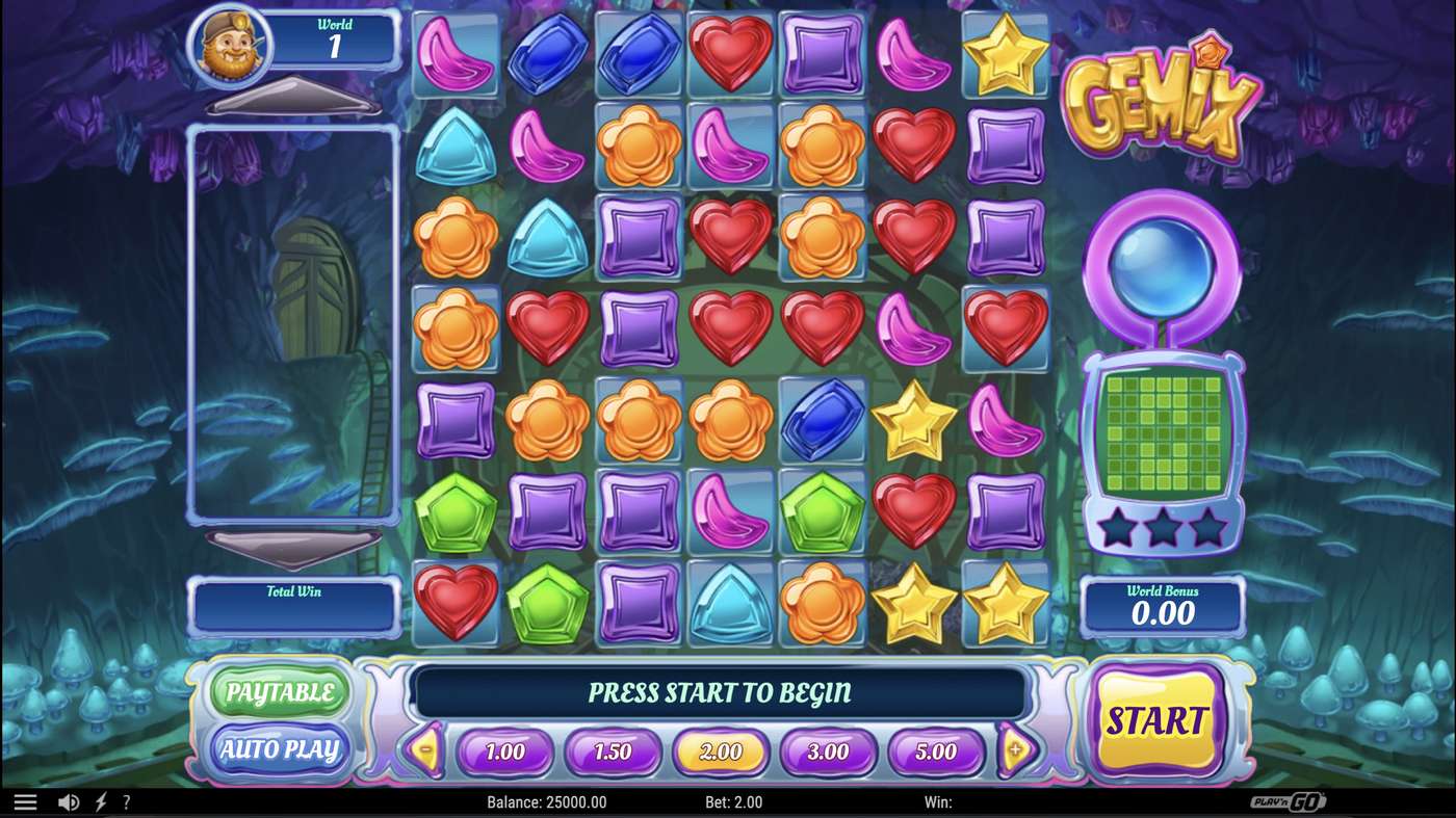 Gemix: image of main menu