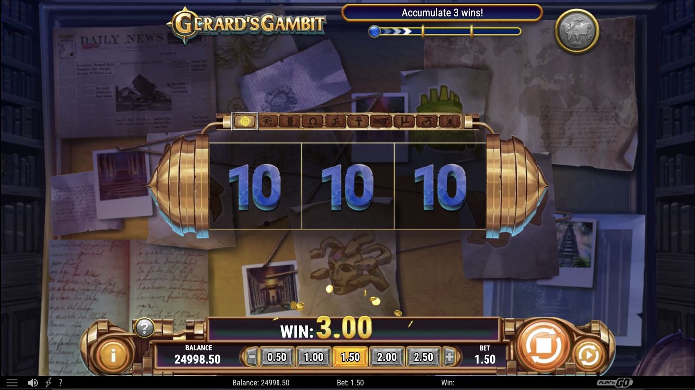 Gerard's Gambit: image of winning