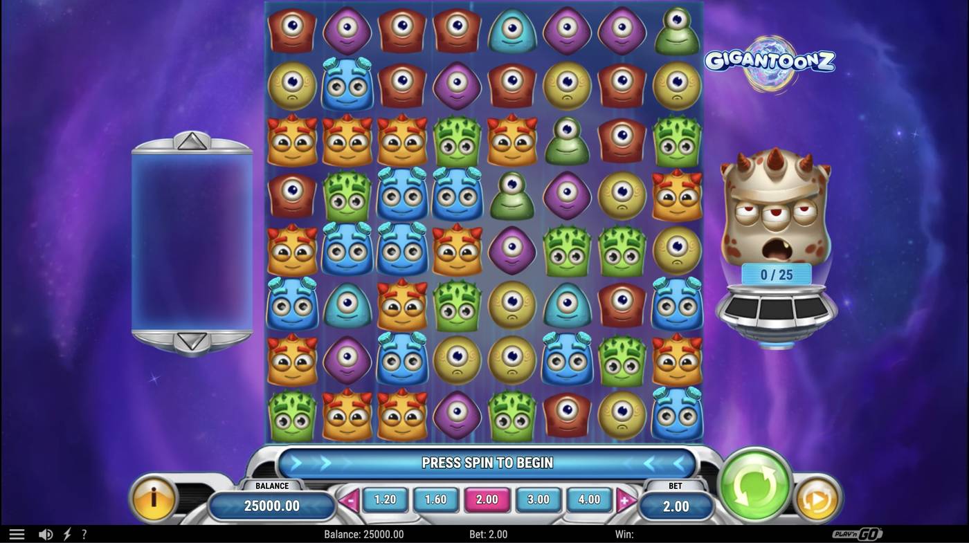 Gigantoonz: image of main menu