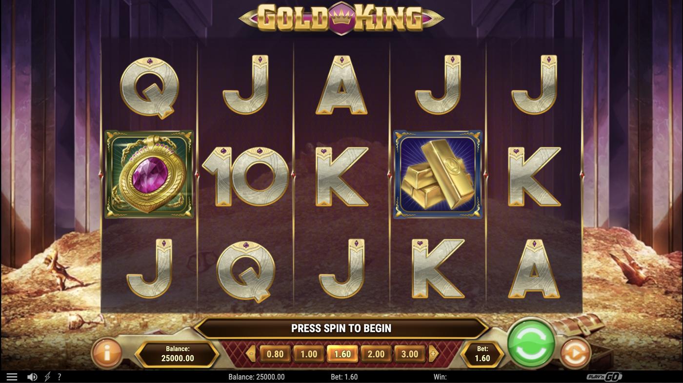 Gold King: image of main menu