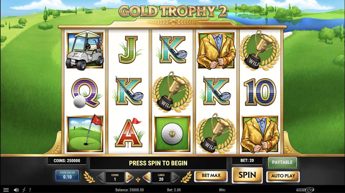 Gold Trophy 2: image of main menu