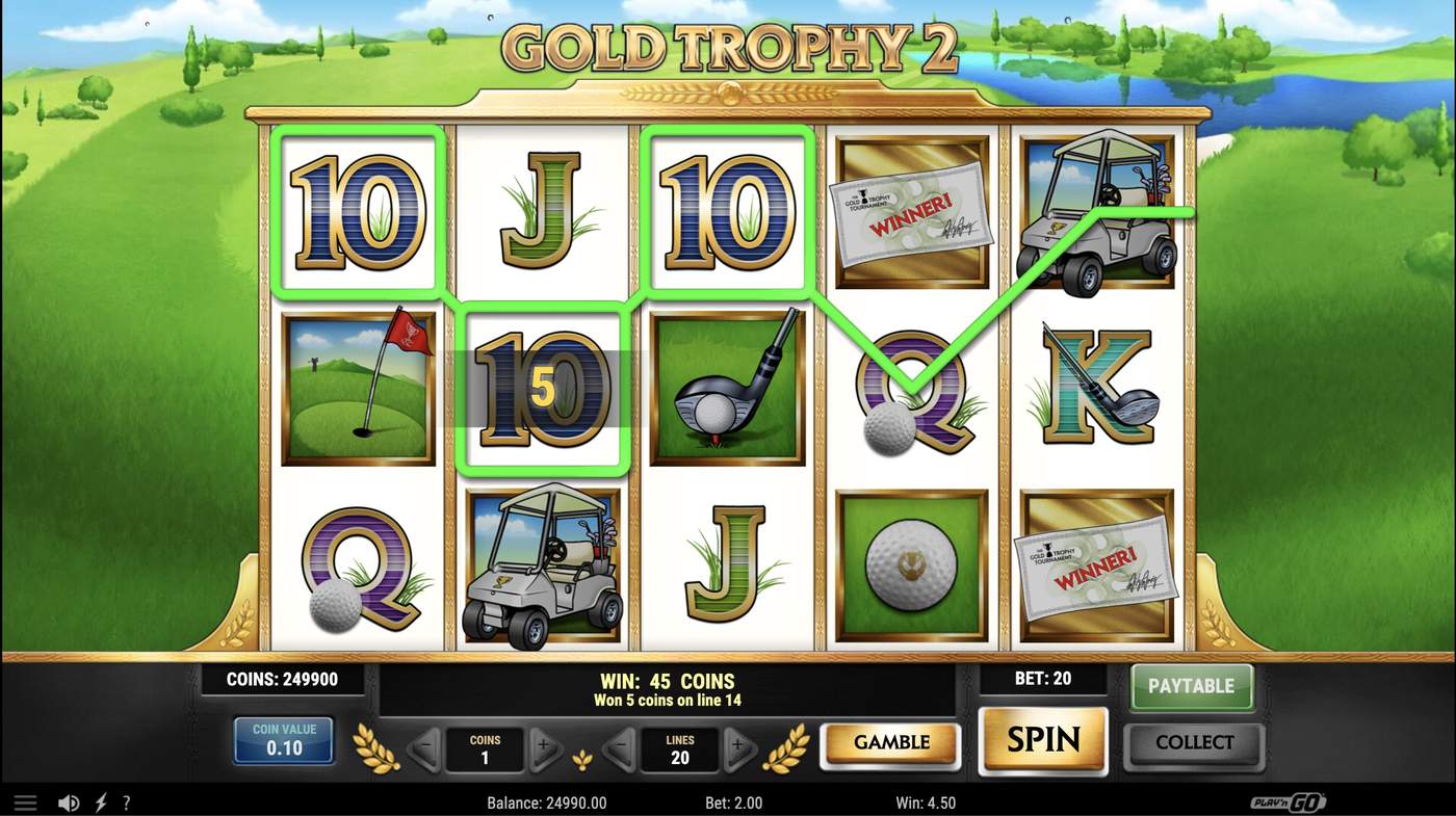 Gold Trophy 2: image of winning