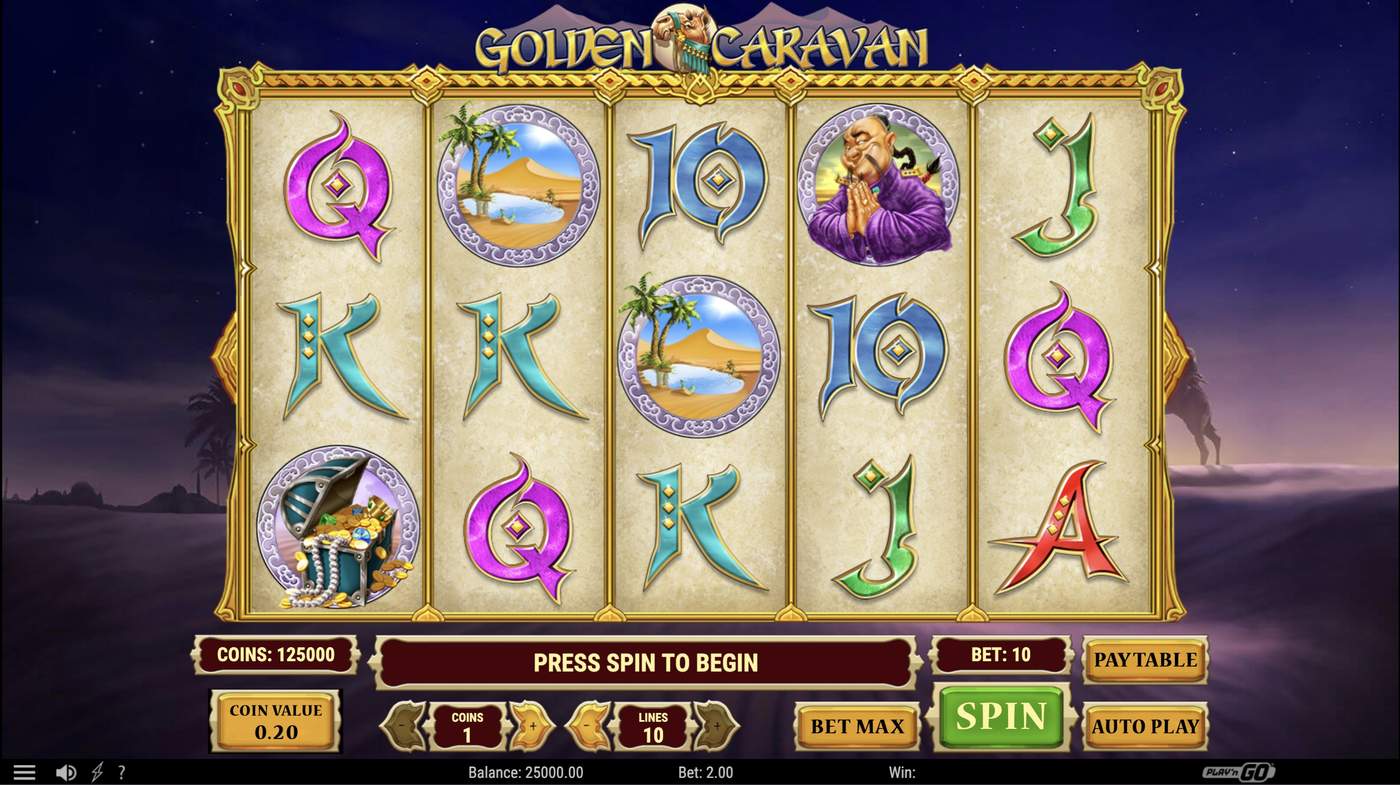 Golden Caravan: image of main menu