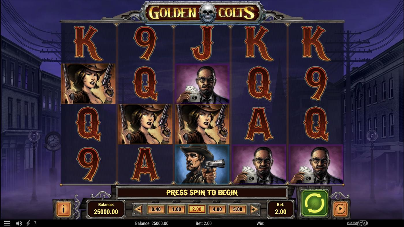 Golden Colts: image of main menu