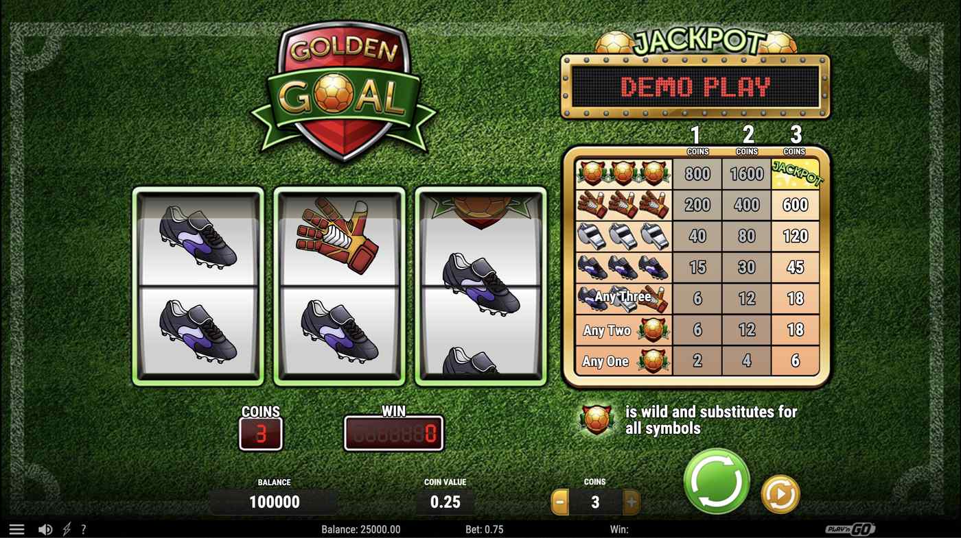 Golden Goal: image of main menu