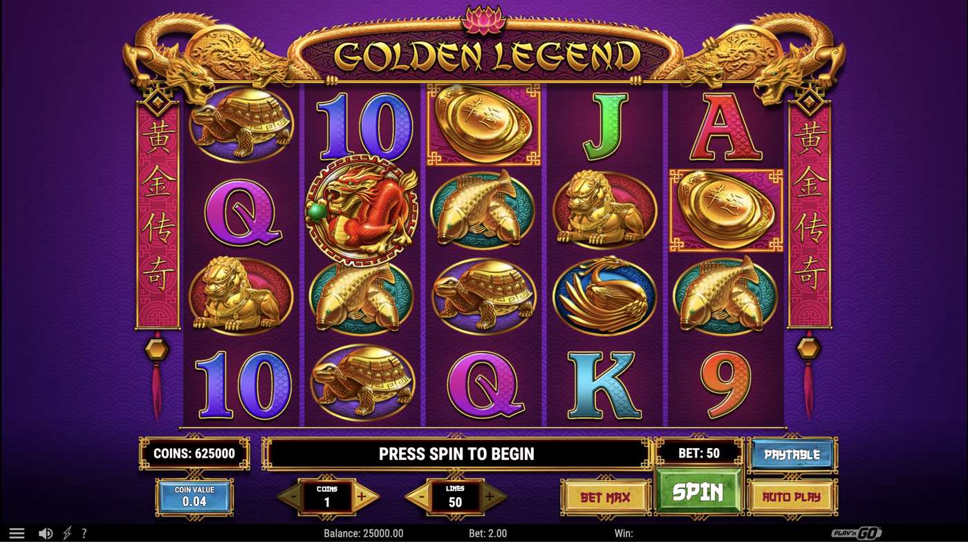 Golden Legend: image of main menu