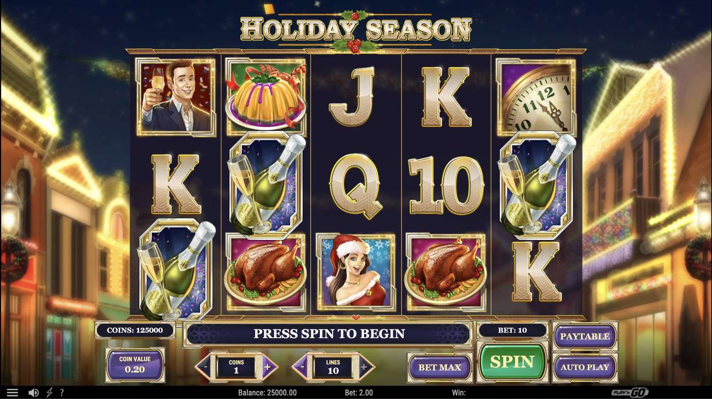 Holiday Season: image of main menu