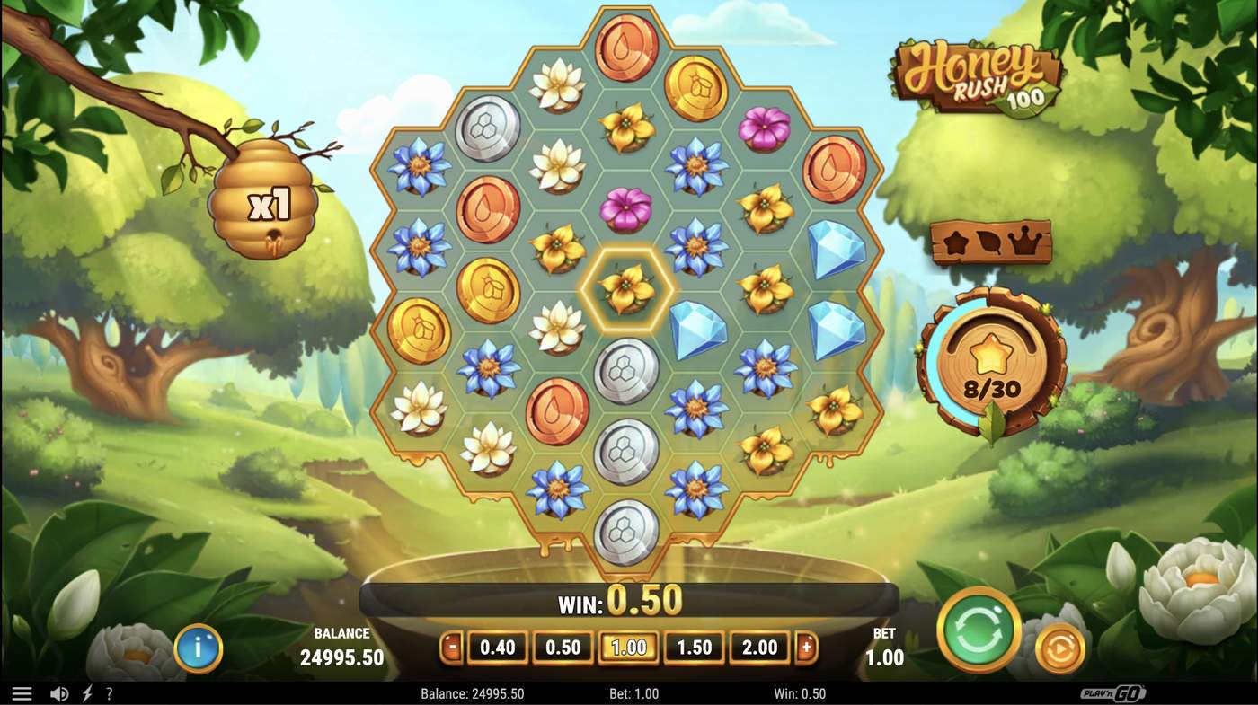 Honey Rush 100: image of winning