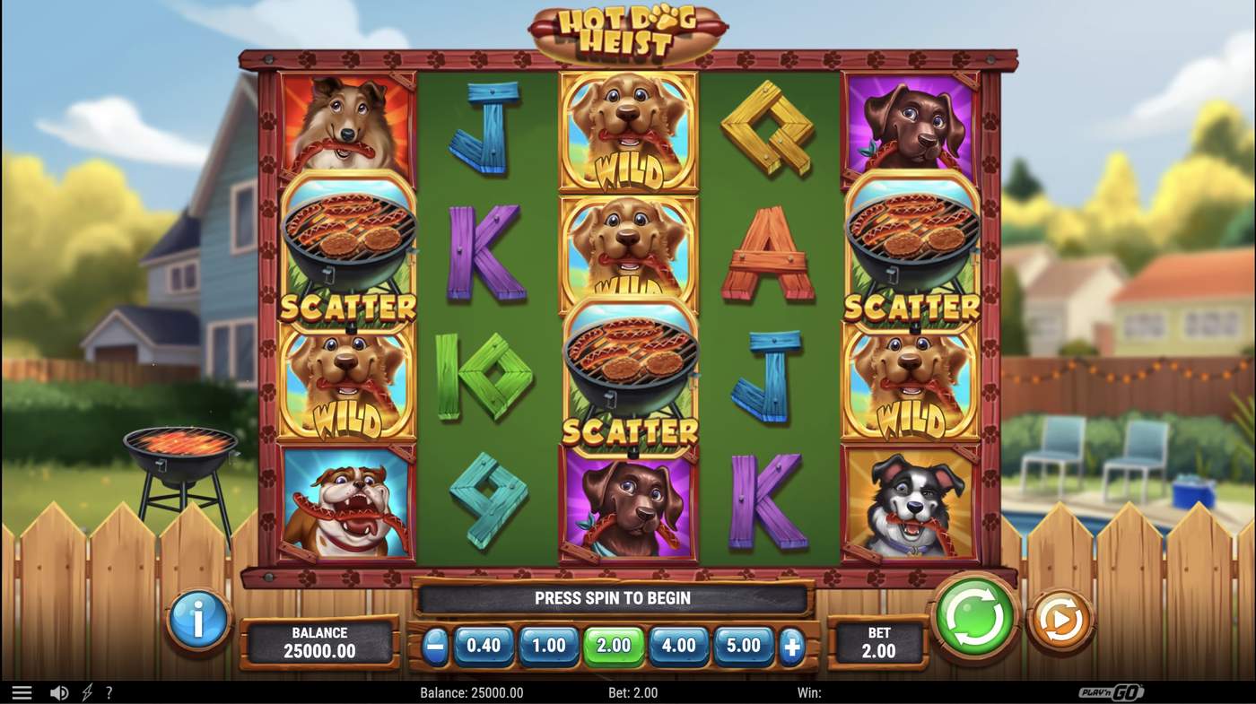 Hot Dog Heist: image of main menu