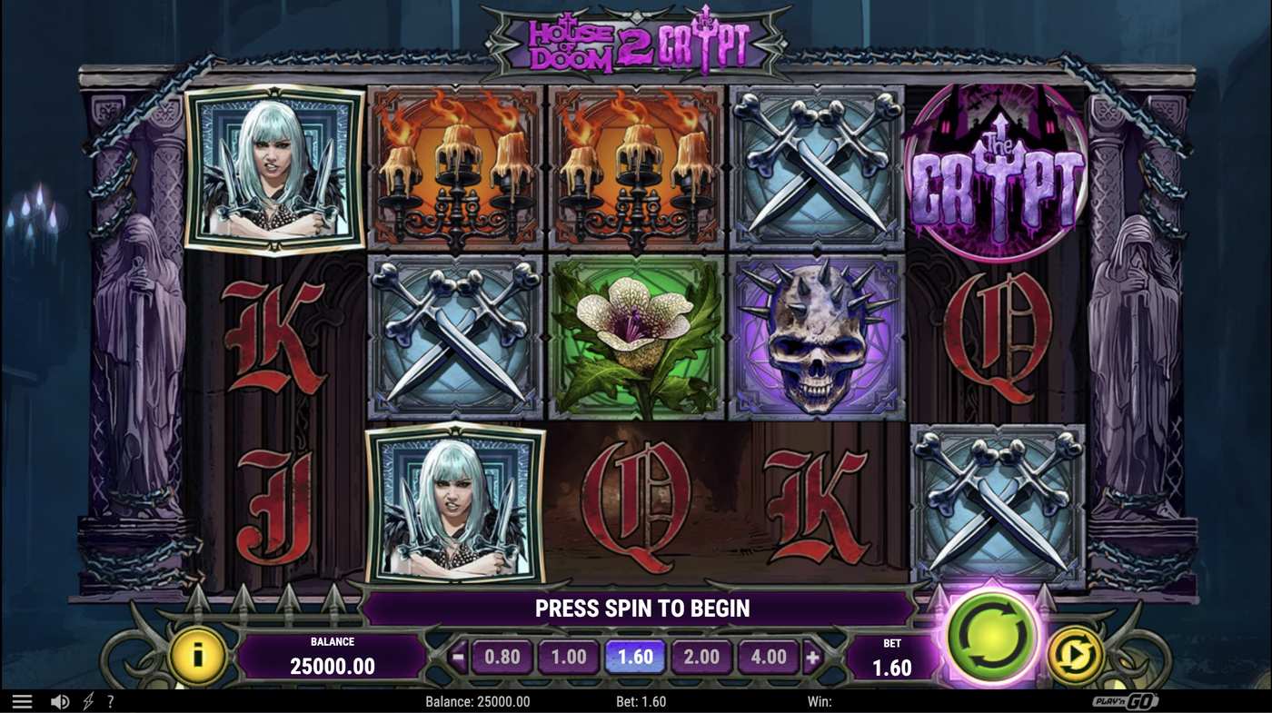 House of Doom 2: The Crypt: image of main menu