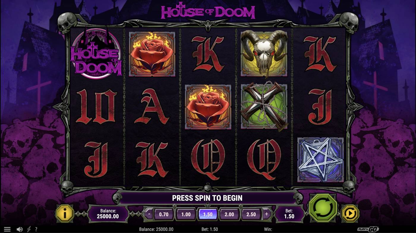 House of Doom: image of main menu