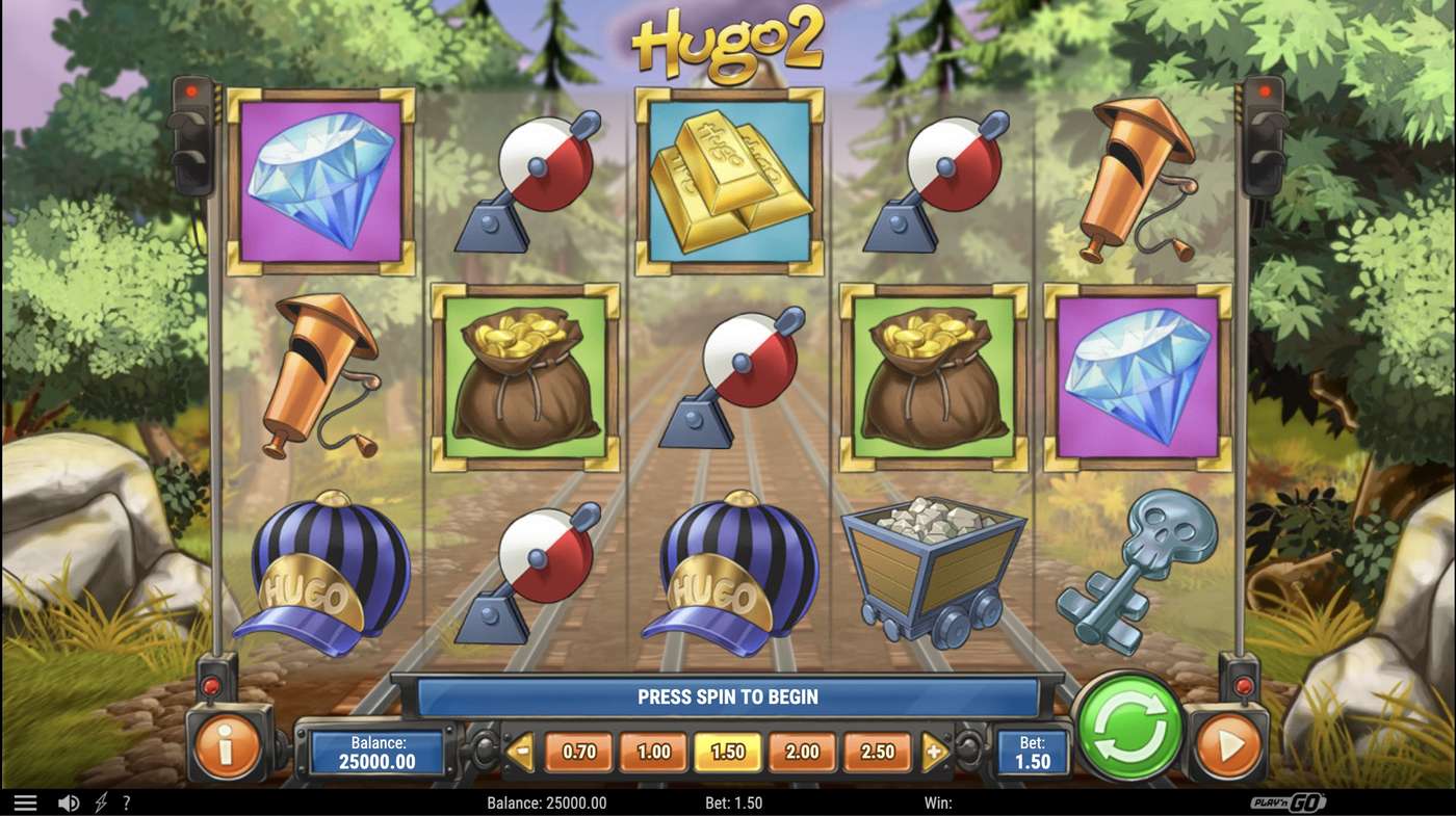 Hugo 2: image of main menu