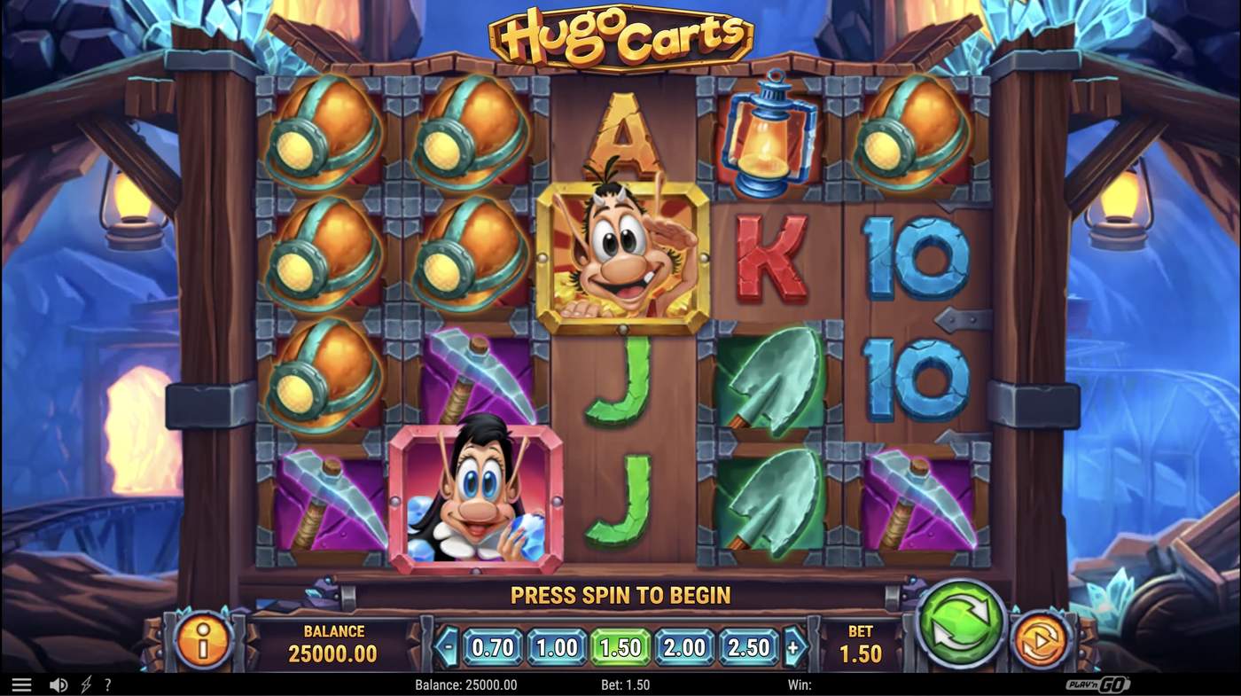 Hugo Carts: image of main menu