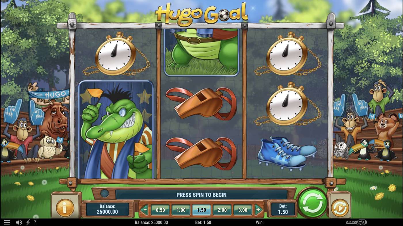 Hugo Goal: image of main menu