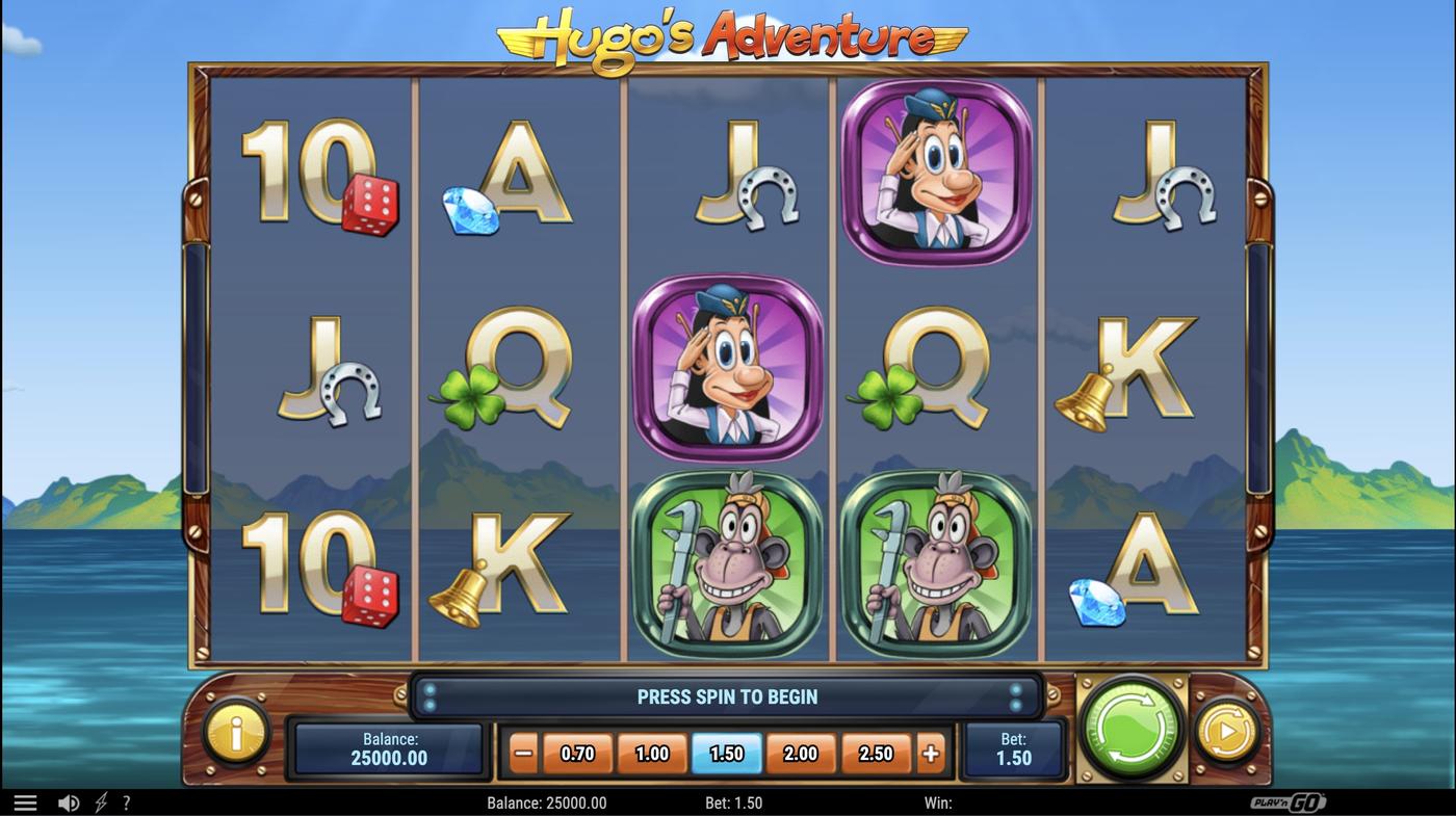 Hugo's Adventure: image of main menu