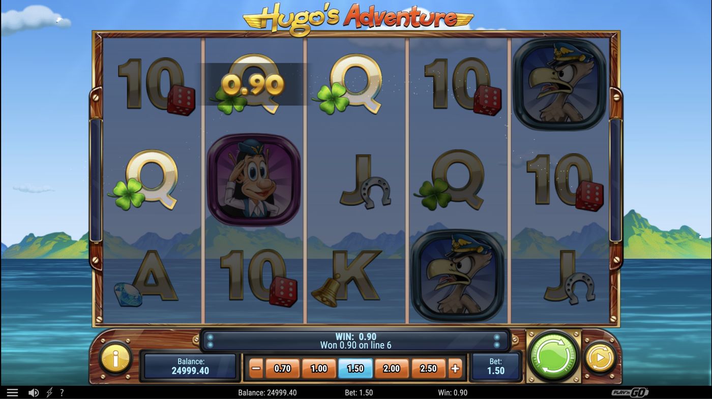 Hugo's Adventure: image of winning