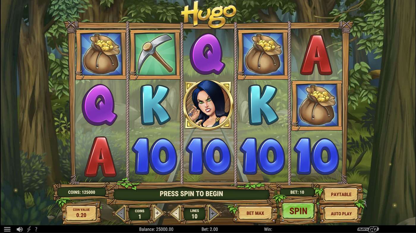 Hugo: image of main menu