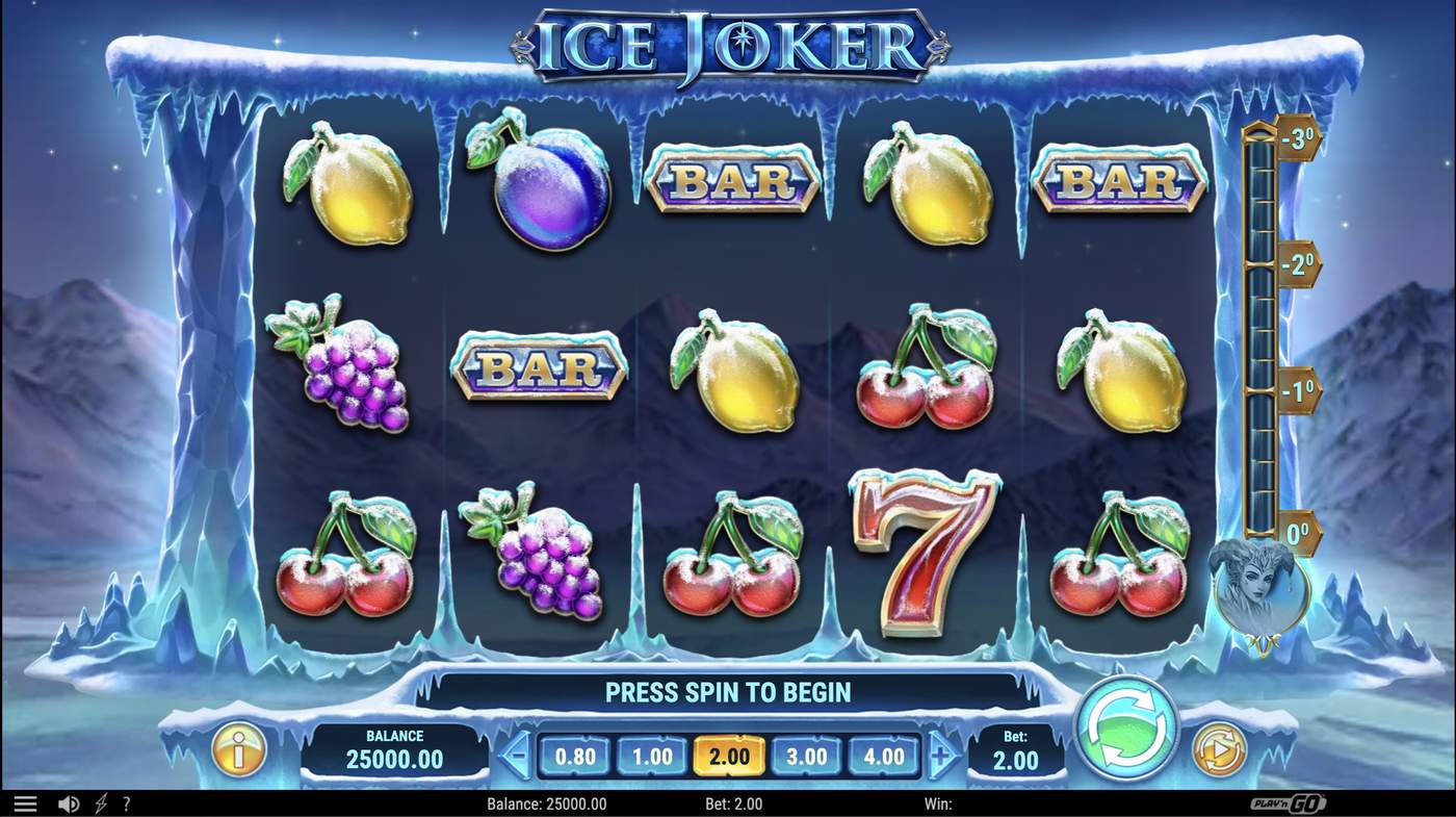 Ice Joker: image of main menu